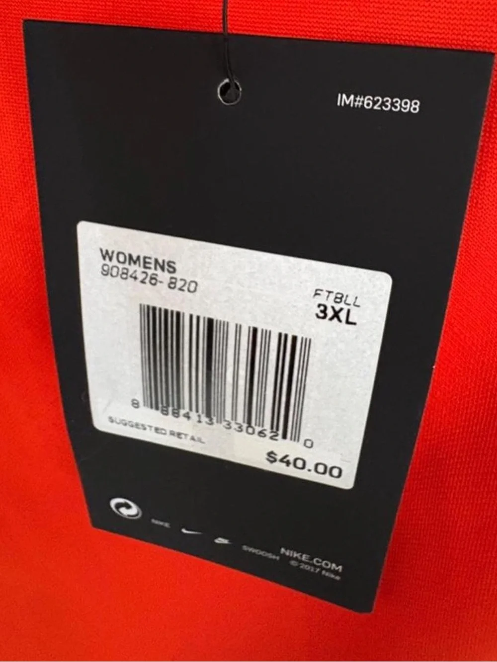 Nike Red Dri-FIT Polo Top